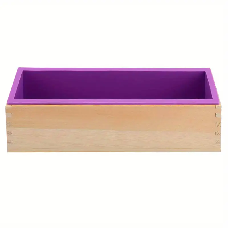 Wooden Soap Mold with Silicone Liner – 80mm Height